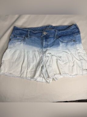 Maurices Ombre Dip-Dyed Denim Shorts - Size 7/8